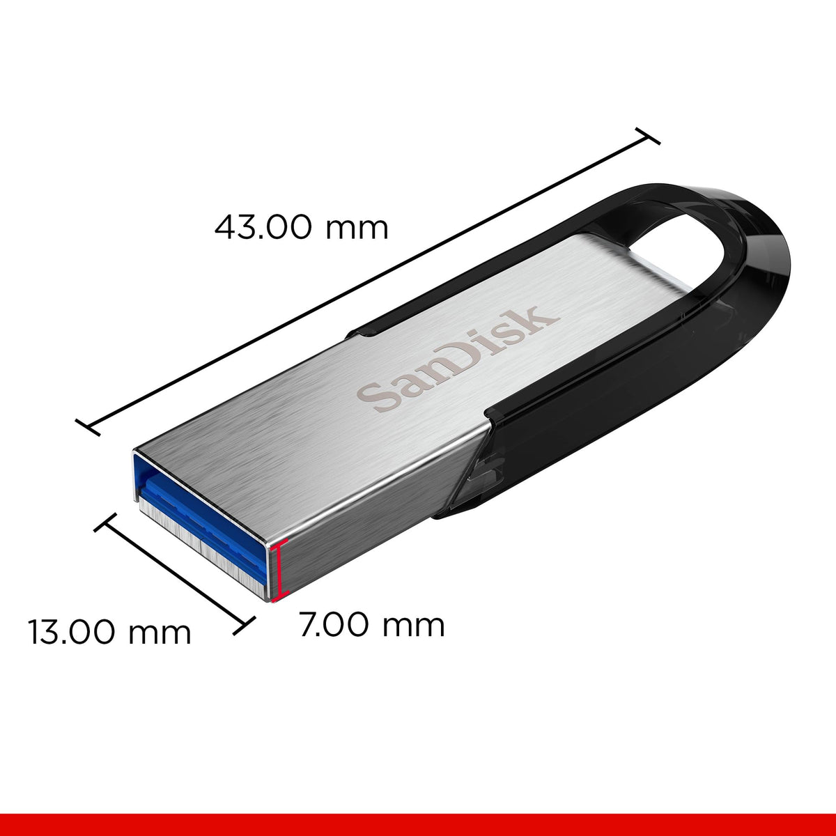 SanDisk Ultra Flair USB 3.0 Flash Drive, 64GB, SDCZ73-064G-G46