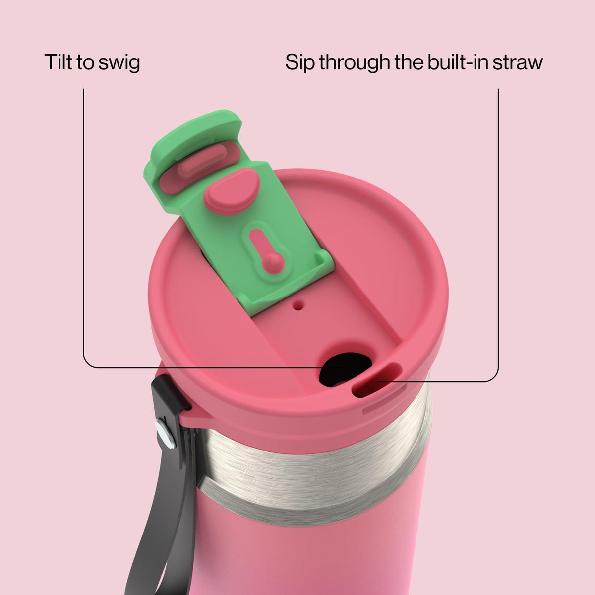 Contigo DualSip Compact Water Bottle, 16oz