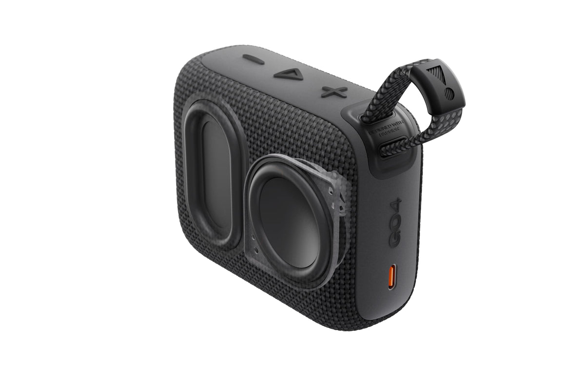 JBL Go 4 Portable Waterproof Bluetooth Speaker, Blue