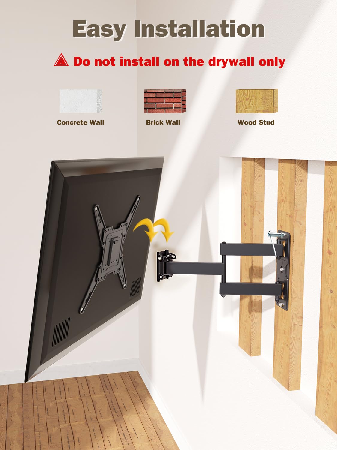 Mounting Dream MD2413-MX Full Motion TV Wall Mount, 26-55"