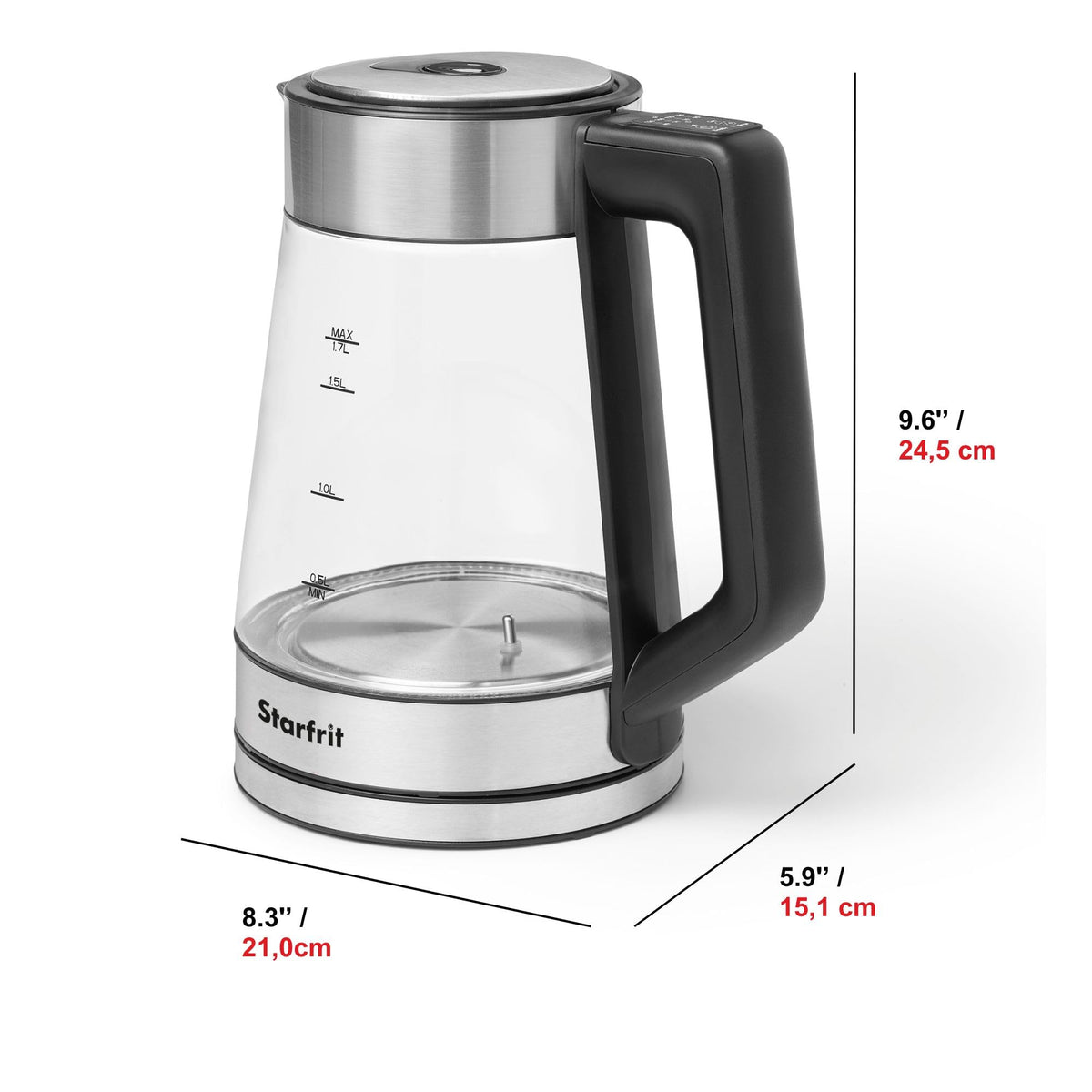 Starfrit Electric Glass Kettle, 1.7 L