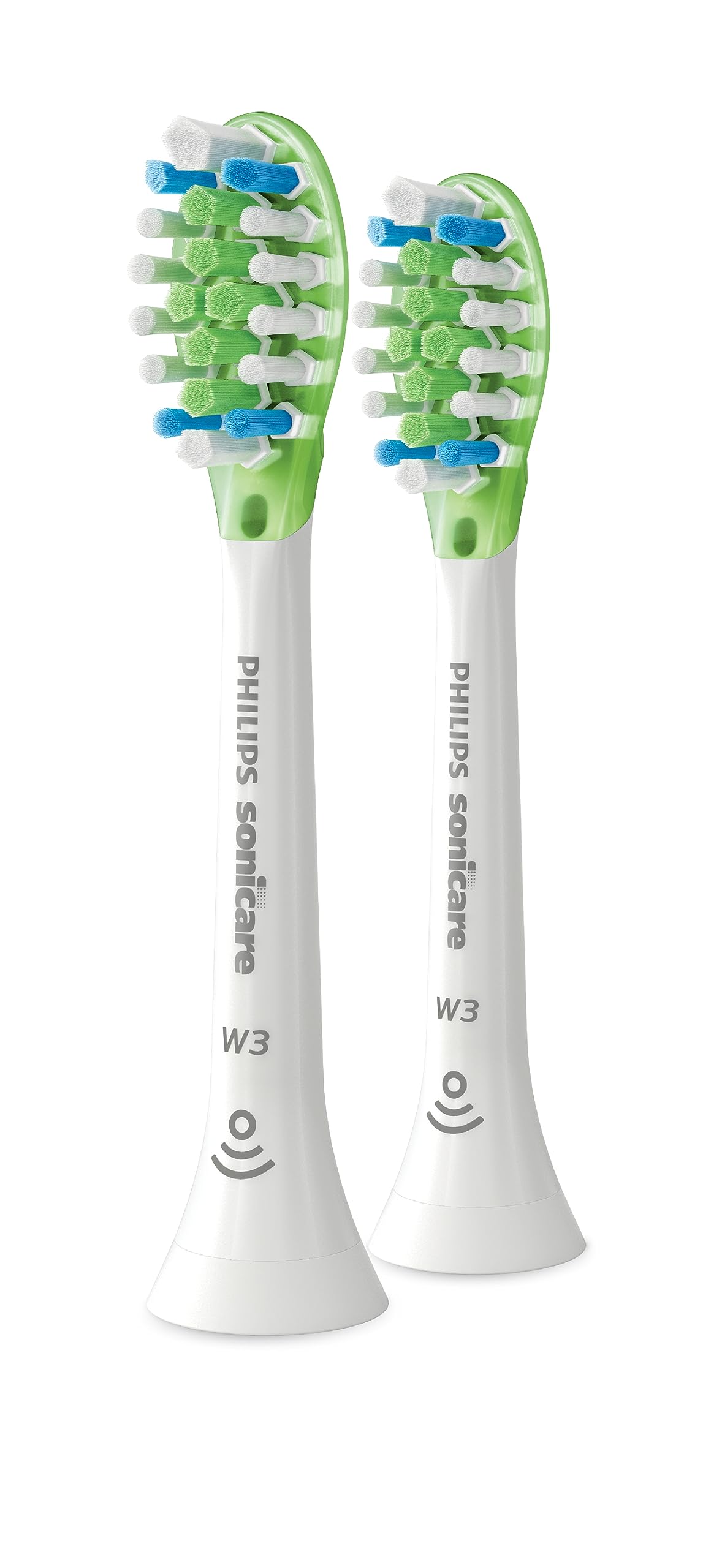 Philips Sonicare W3 Whitening Brush Heads, 2-Pack, White