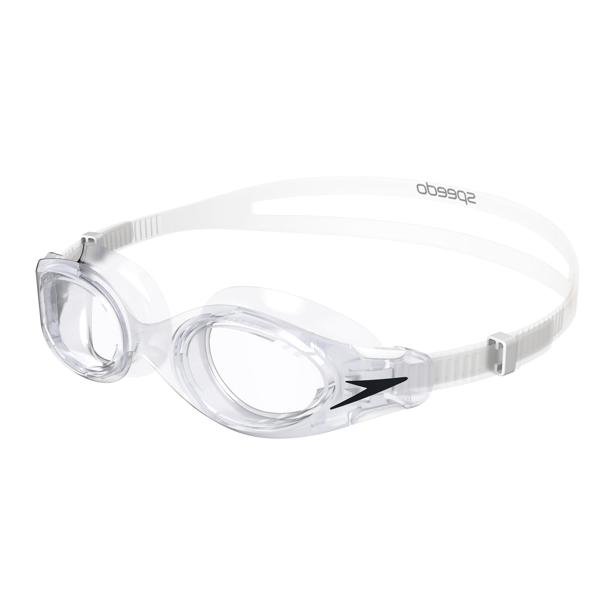 Speedo Adult Hydrosity Swim Goggles, Clear/White