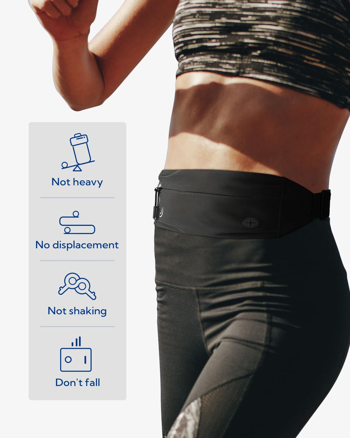 WATERFLY Slim Running Belt Fanny Pack