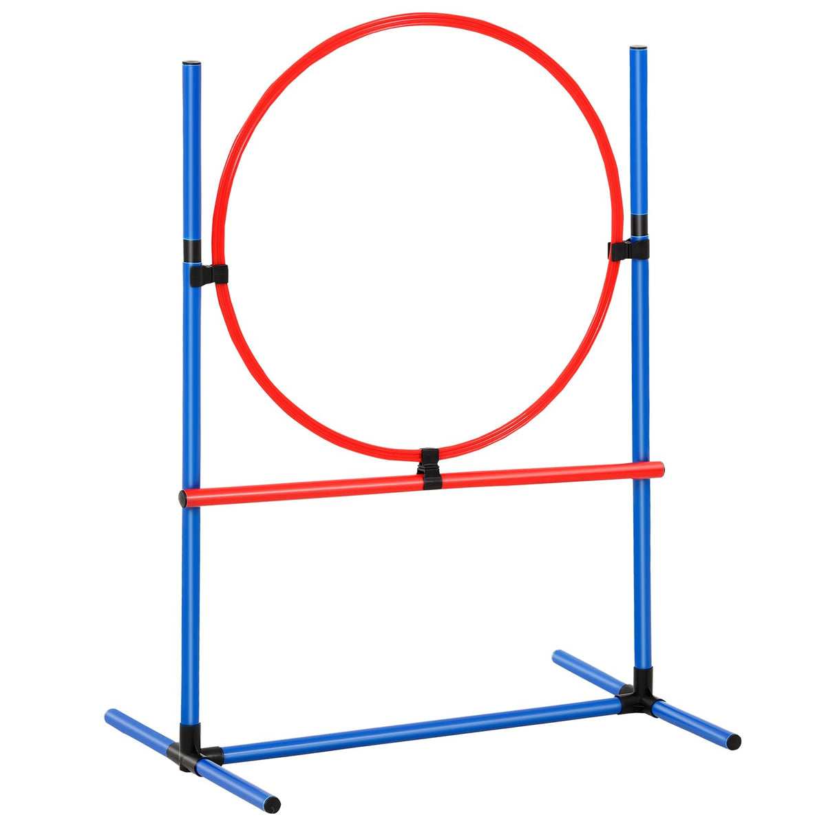 VEVOR Dog Agility Training Equipment, 7 PCS Set with Hurdles, Tunnels