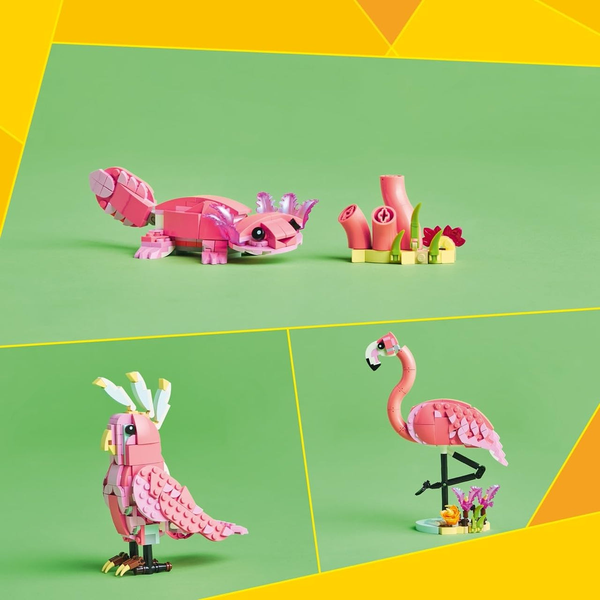LEGO Creator 3 in 1 Wild Animals Pink Flamingo Building Set, 31170