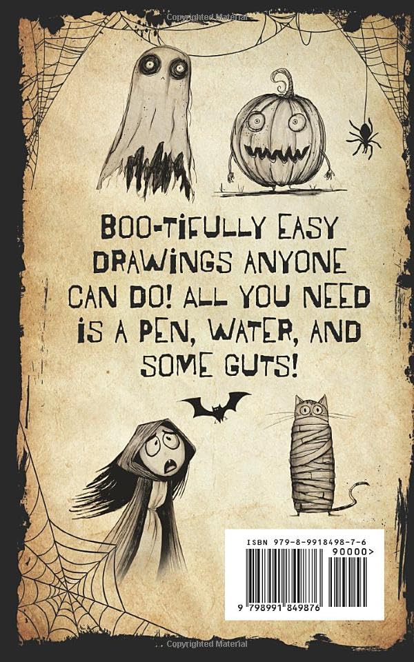 31 Days of Baby Boos and Spooky Dudes, Halloween Drawing Prompts
