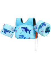 HeySplash Kids' Swim Vest, 33-66 lb, Blue Shark