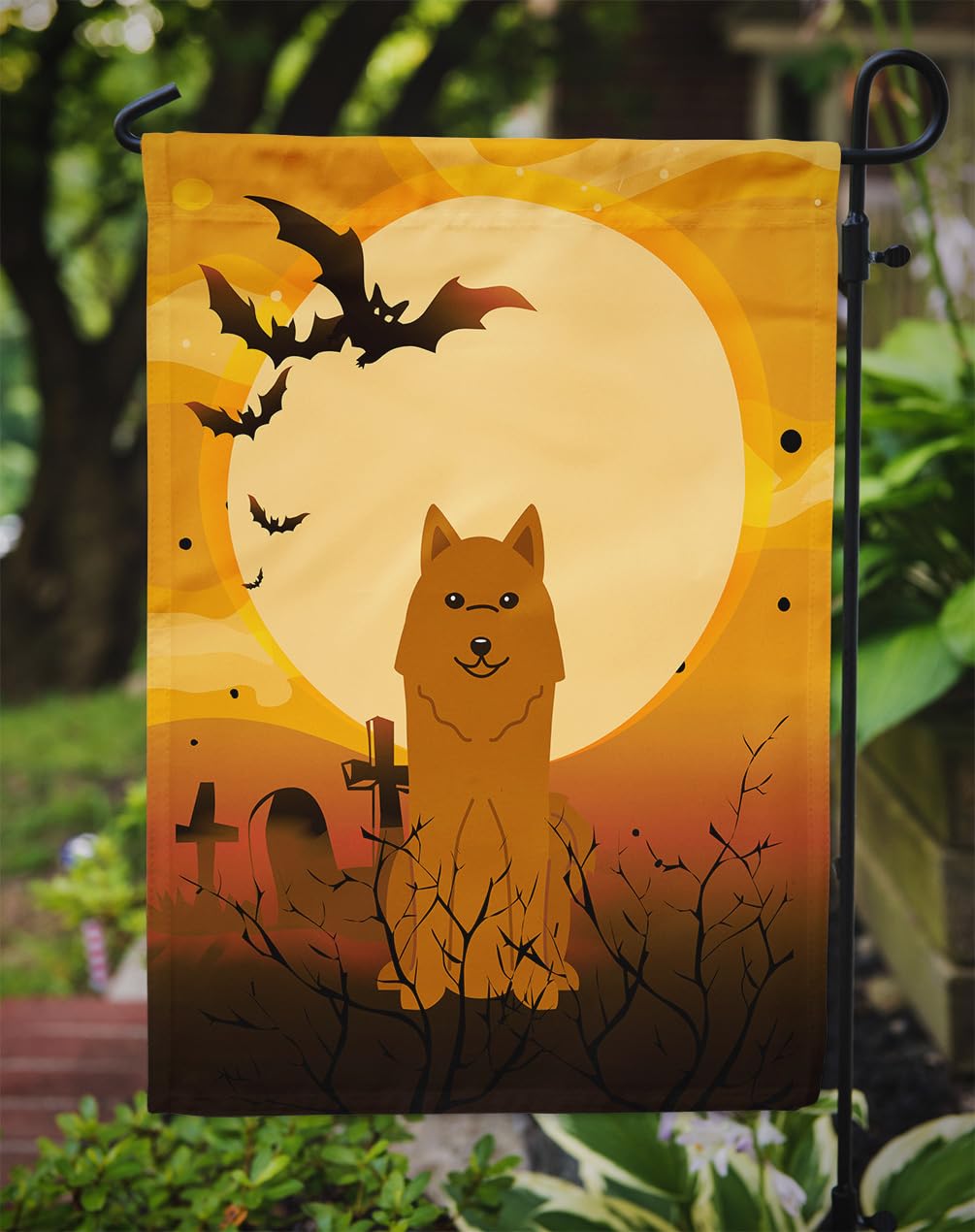 Caroline's Treasures BB4288GF Halloween Karelian Bear Dog Garden Size Flag