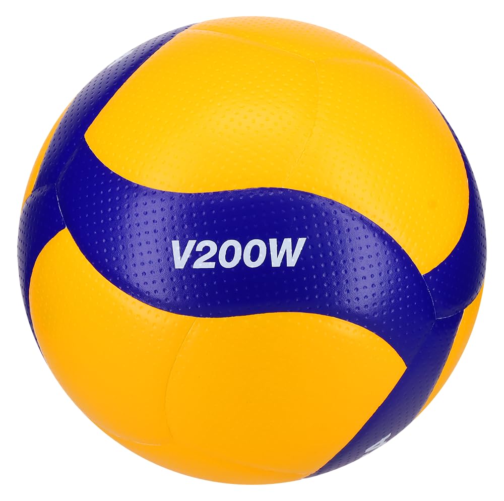 Mikasa V200W Official Volleyball, Blue/Yellow