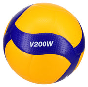 Mikasa V200W Official Volleyball, Blue/Yellow