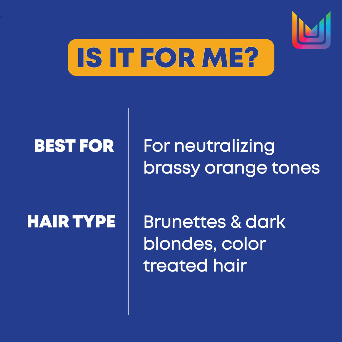 Matrix Brass Off Blue Hair Mask for Brassy Brunette Hair