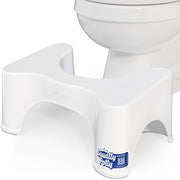 Squatty Potty The Original Bathroom Toilet Stool, White, 9"