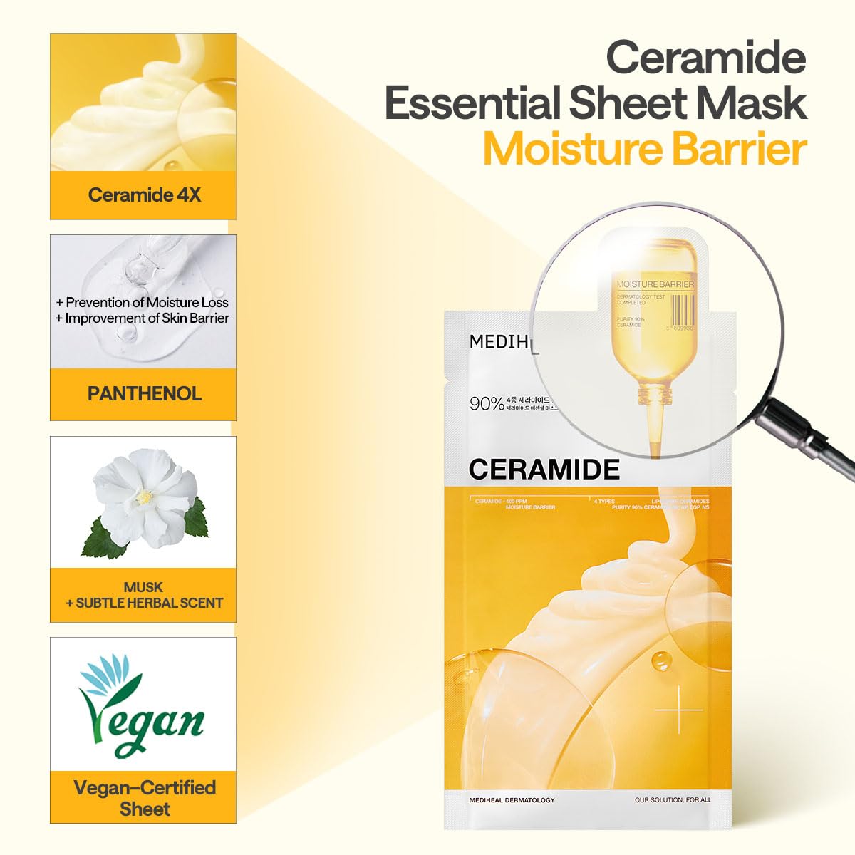 MEDIHEAL Ceramide Essential Face Mask (10 Sheets)