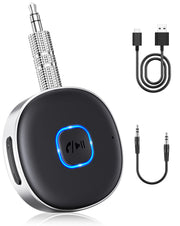 WOCBUY Bluetooth Adapter for Car, 3.5 mm AUX, Bluetooth 5.0