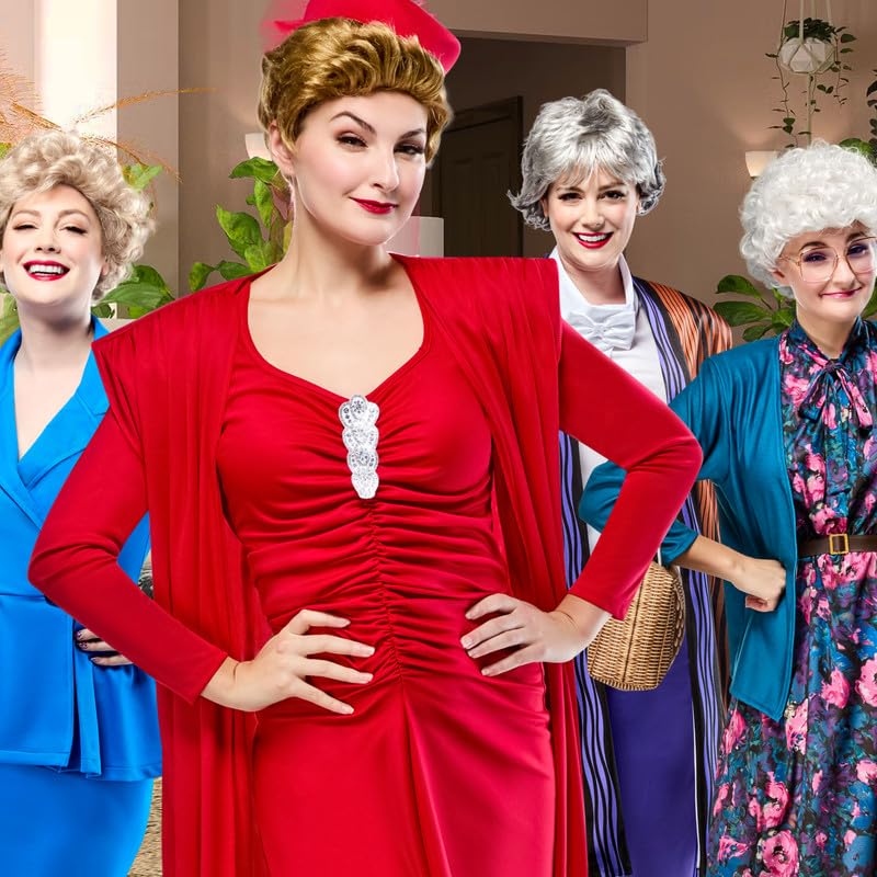 Rubies Golden Girls Blanche Costume Set with Wig, Small