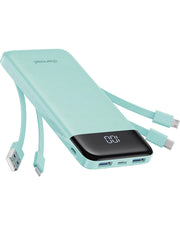 Charmast Portable Charger with Built-in Cables, 10000mAh