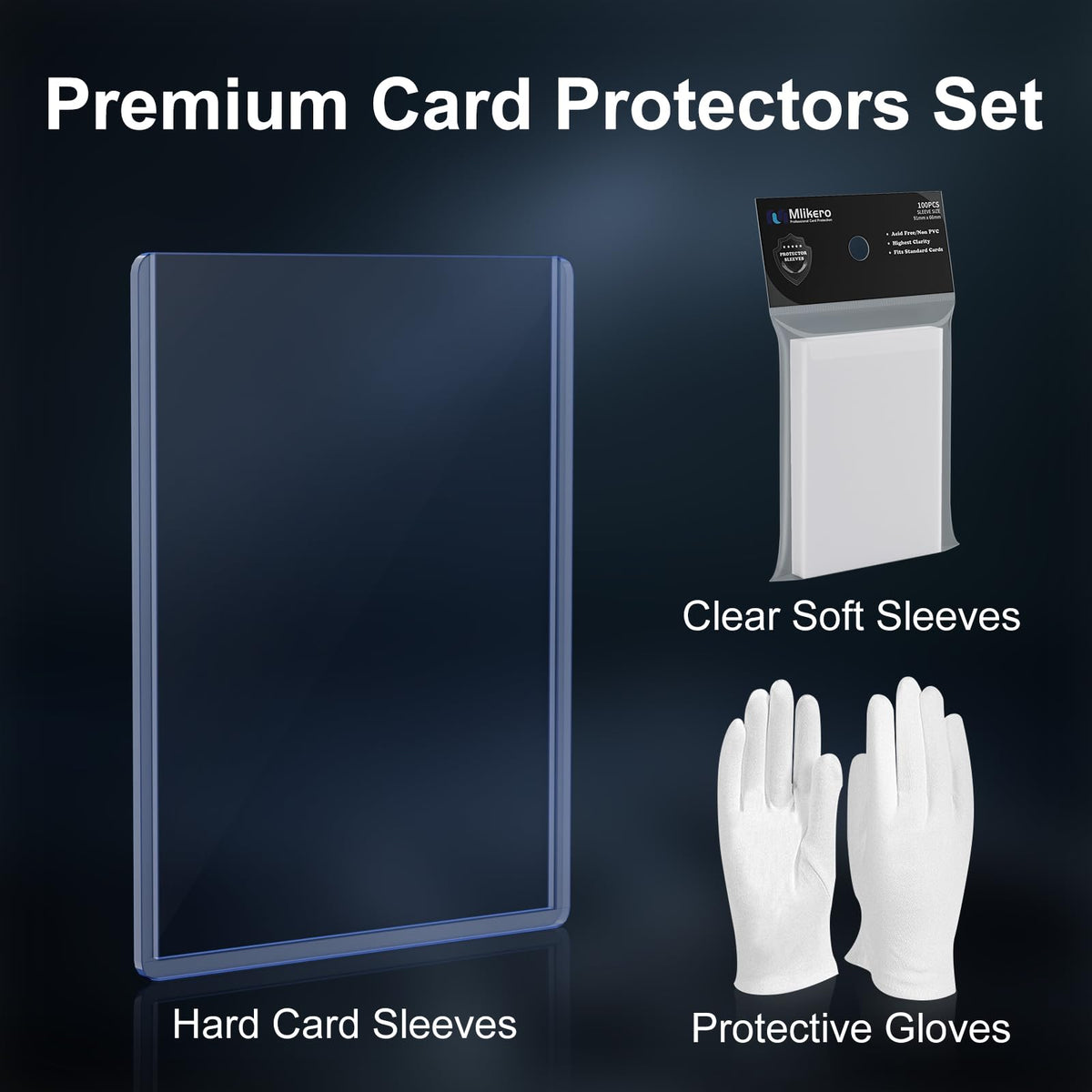 Hockey Card Top Loaders & Soft Sleeves, 3" x 4" (200 Count)