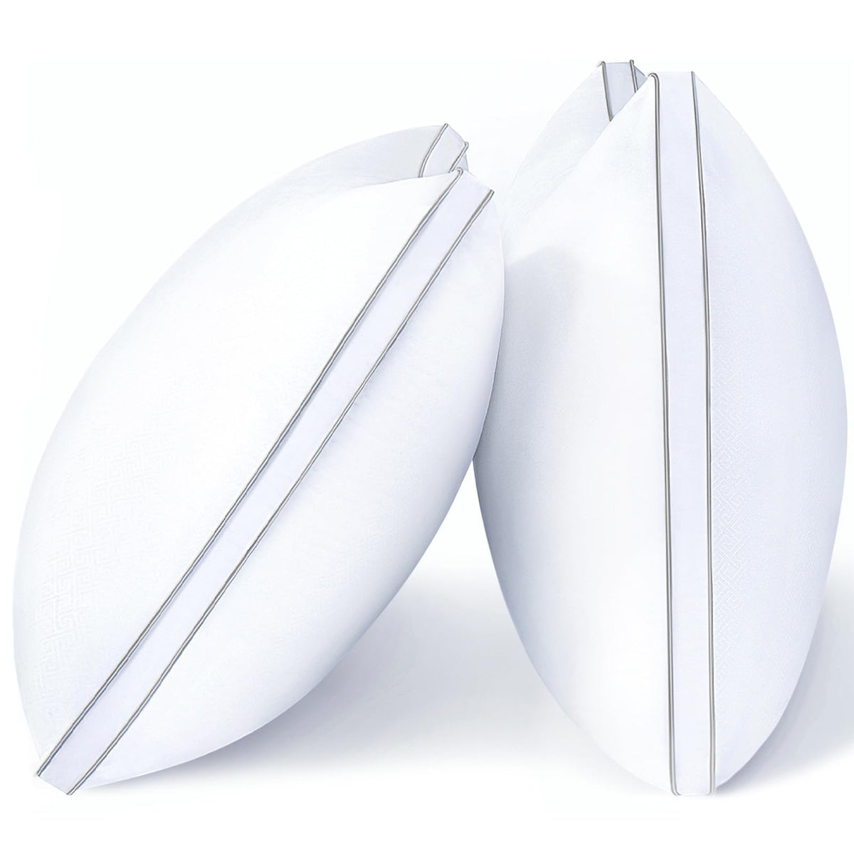Viewstar Firm Support Bed Pillows, Queen, White, 2 Pack