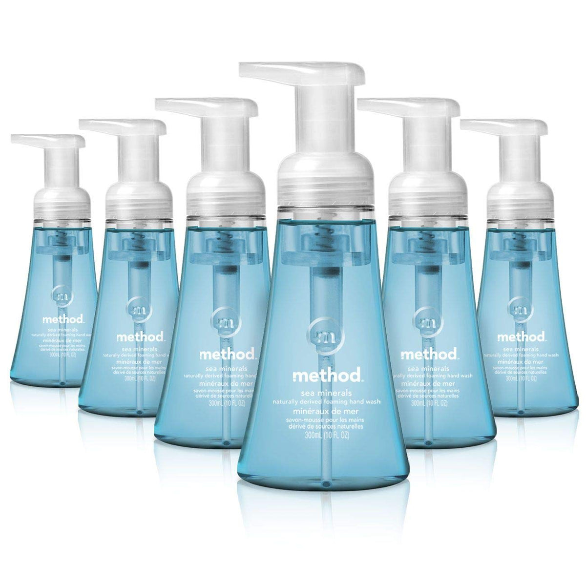 Method Foaming Hand Soap, Sea Minerals, 300mL, 6 Pack