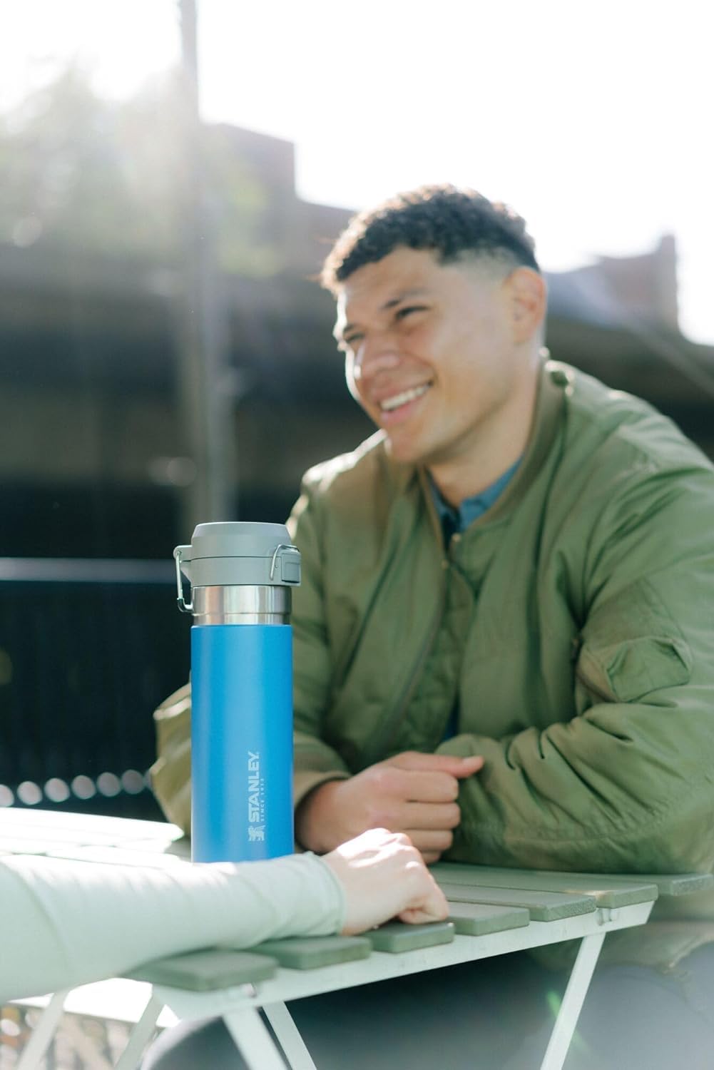 Stanley Quick Flip GO Water Bottle, 24oz, Azure