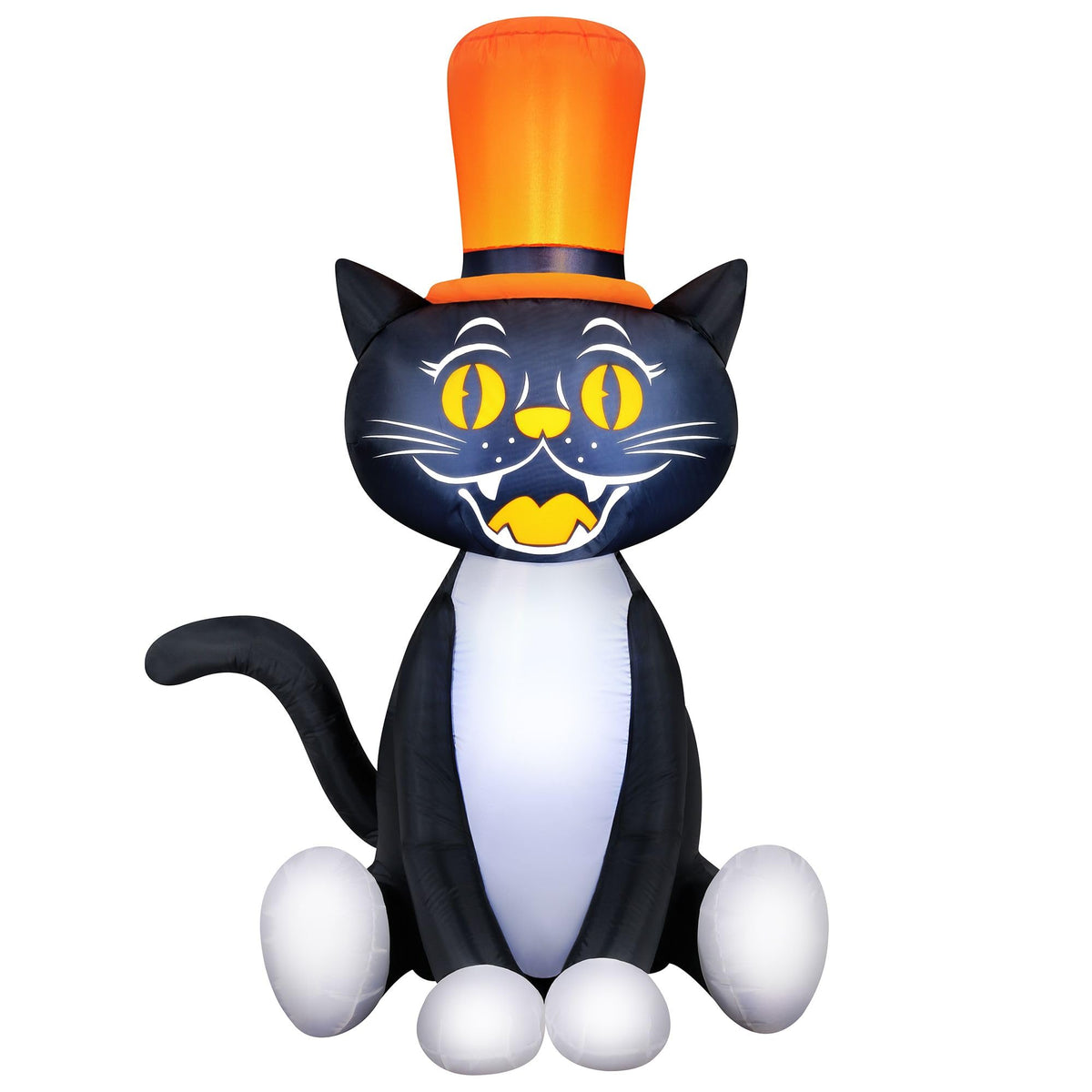 Occasions 5 Foot Inflatable Black Cat with Top Hat
