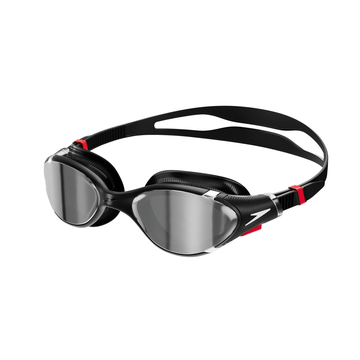 Speedo Unisex Adult Biofuse 2.0 Swim Goggles, Black/Chrome Mirrored