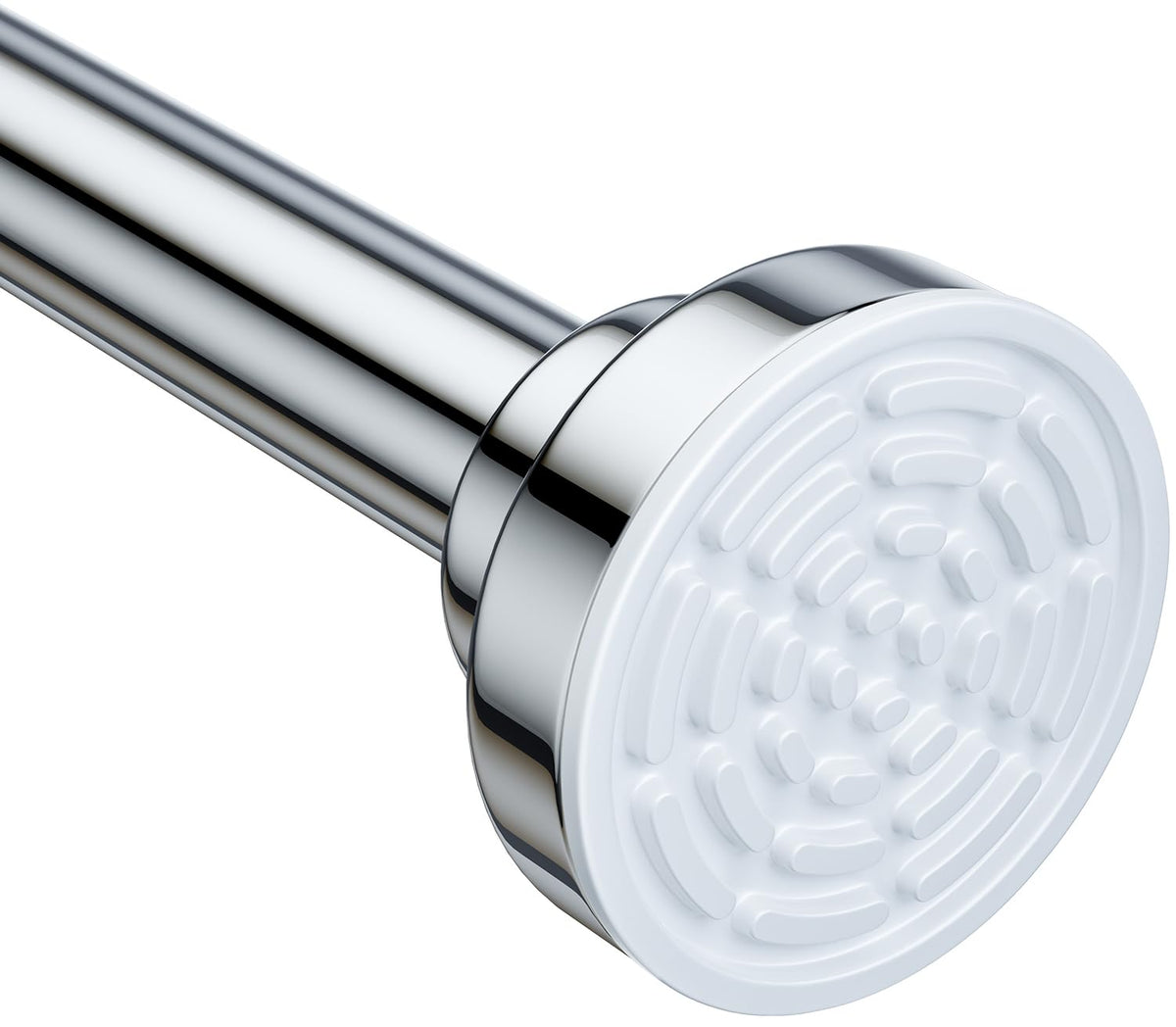 Ausemku Tension Shower Curtain Rod, 32-80 Inch, Silver