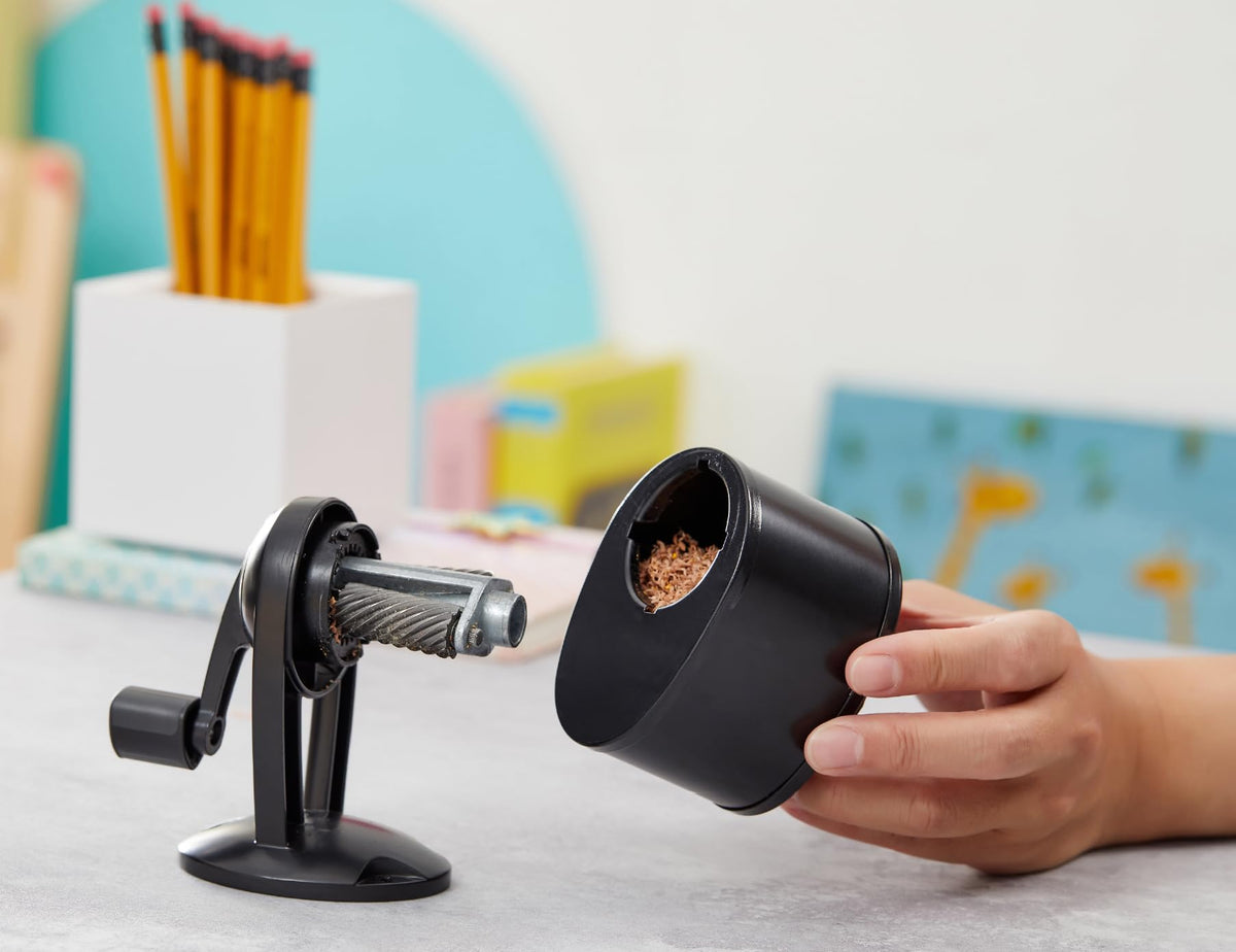 Bostitch MPS1-BLK Wall Mount Manual Pencil Sharpener, Black
