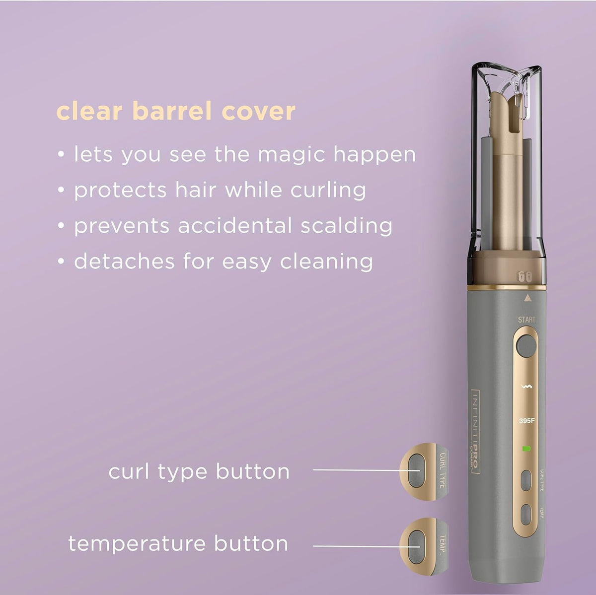 Conair CR520C Curl Secret Cordless Mini Auto Curler, Rechargeable