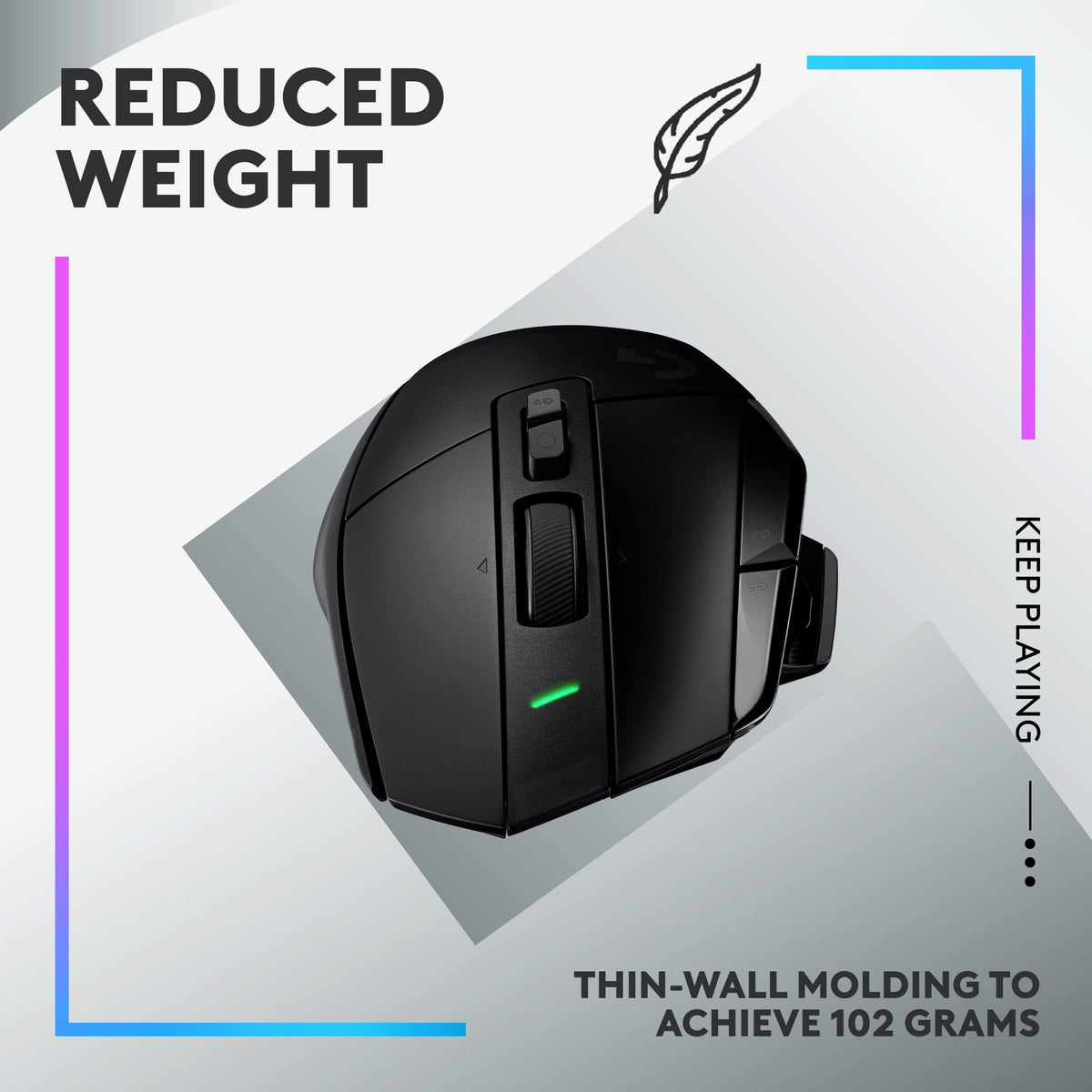 Logitech G502 X Lightspeed Wireless Gaming Mouse, Black
