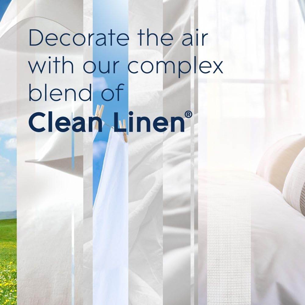 Glade PlugIns Air Freshener Oil Refills, Clean Linen, 5 Refills