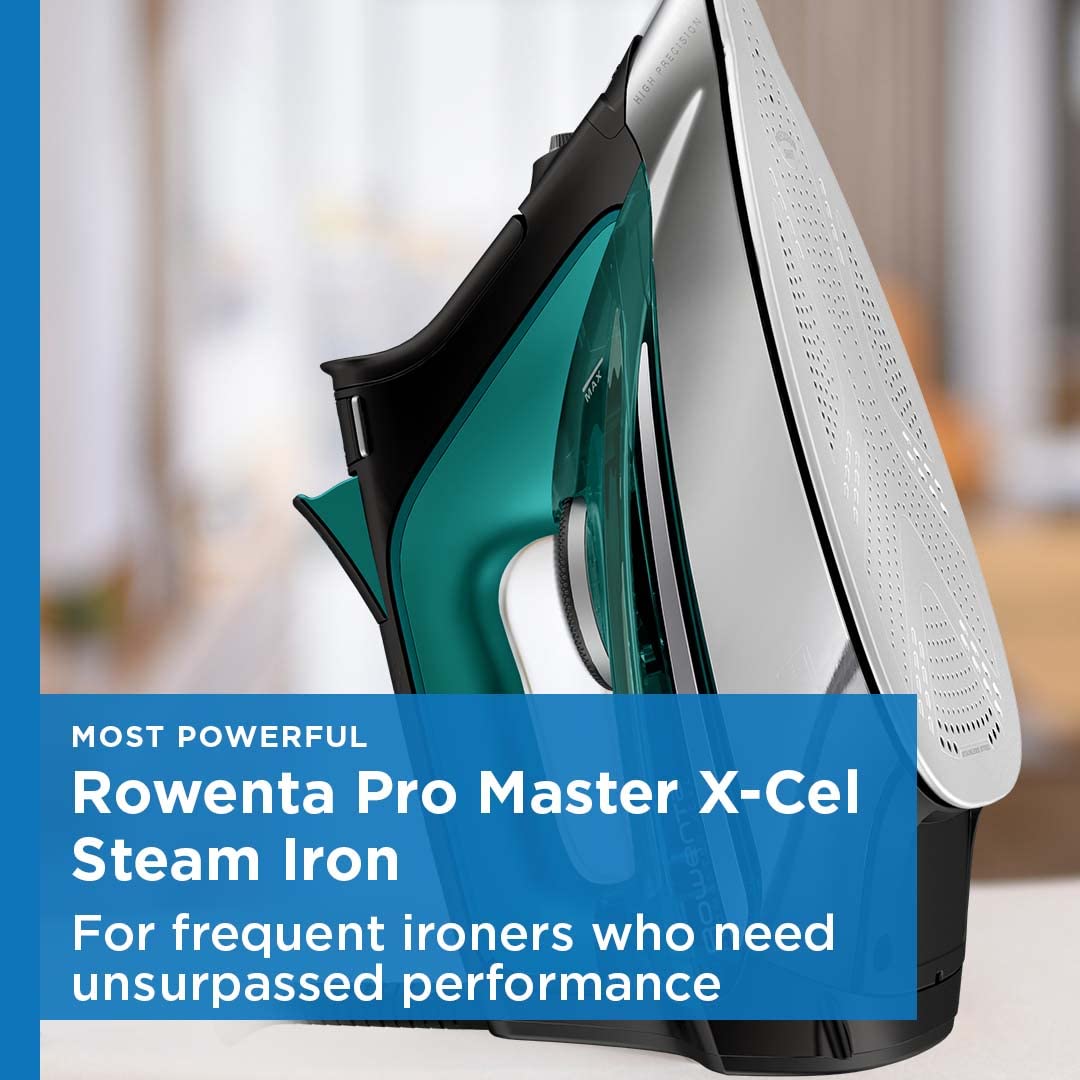 Rowenta Pro Master Steam Iron, 1775 W, DW8360, Black and Blue