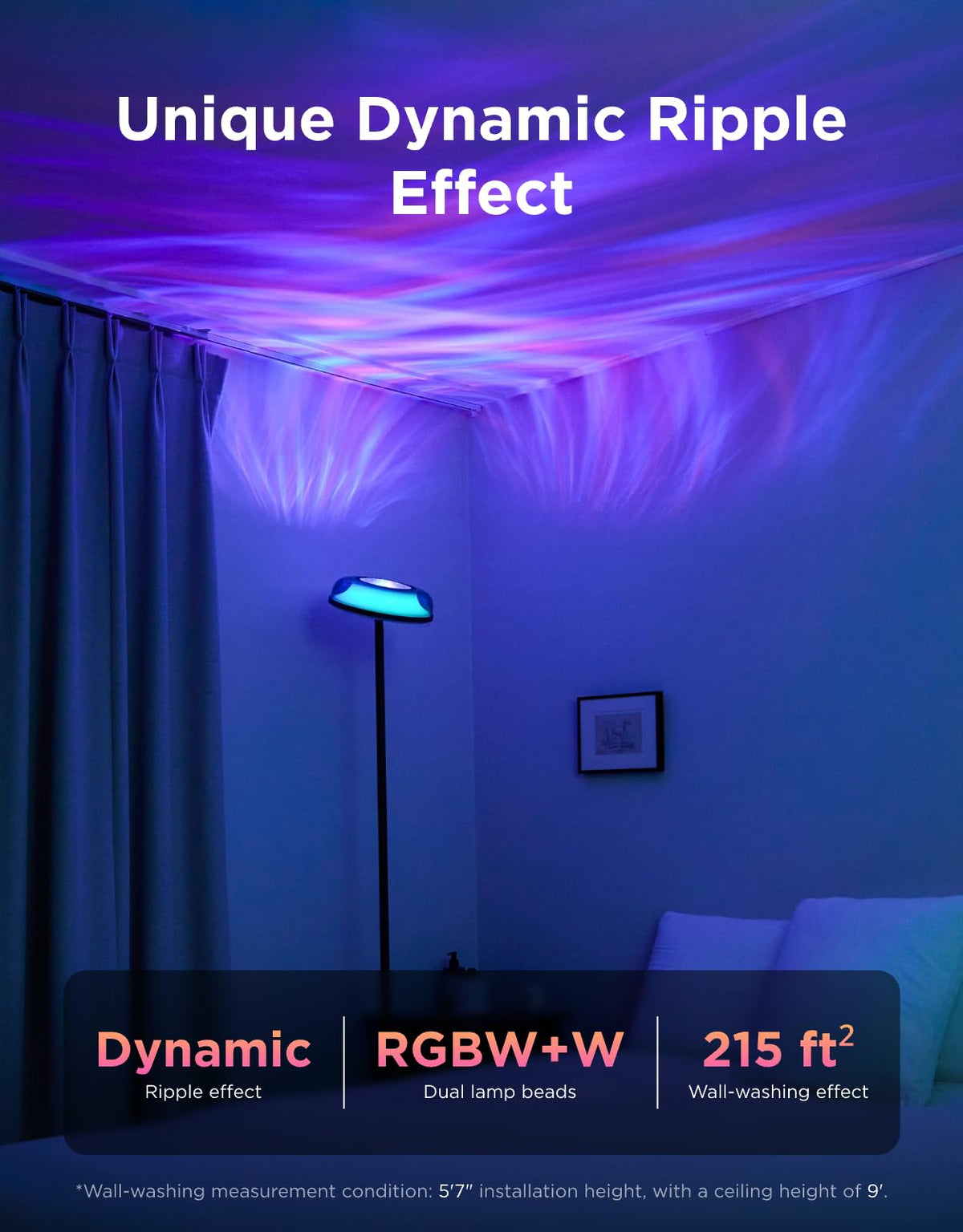 Govee Uplighter Floor Lamp, RGBIC Smart Floor Lamp