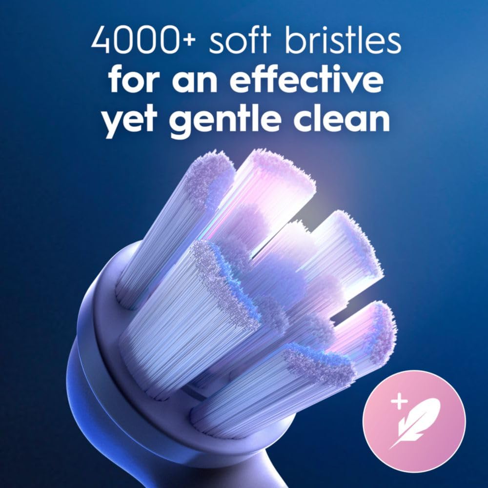 Oral-B iO Brush Heads, White, 4 Ultimate Clean + 1 Gentle Care
