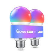 Govee Smart WiFi & Bluetooth Colour Changing Light Bulbs (2 Pack)