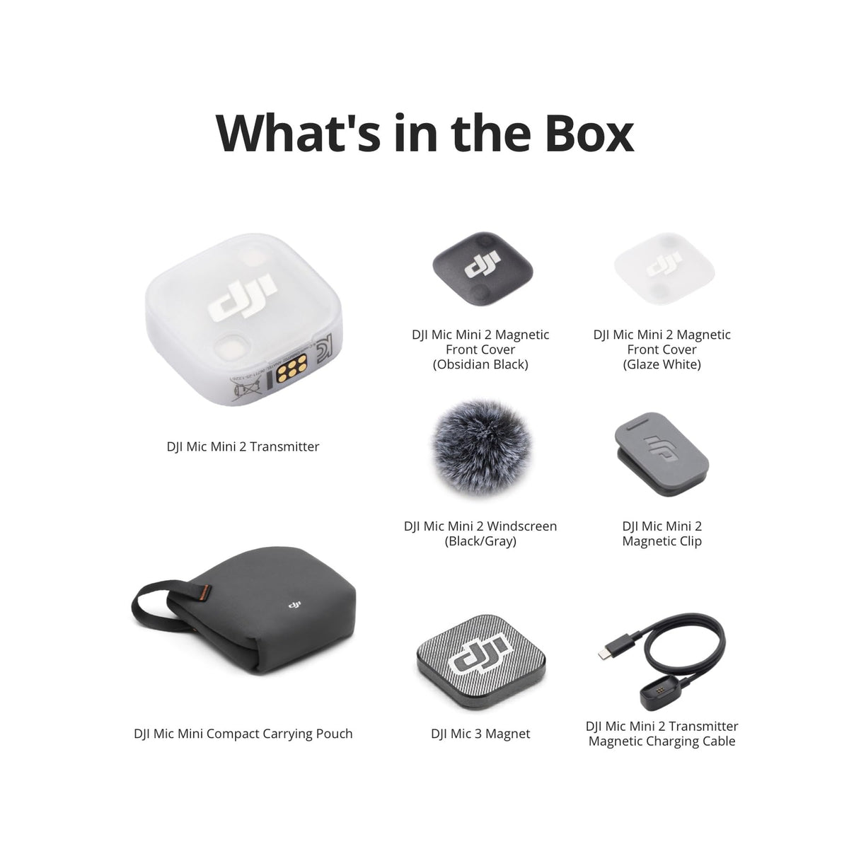 DJI Mic Mini 2 Wireless Transmitter, 8h Battery