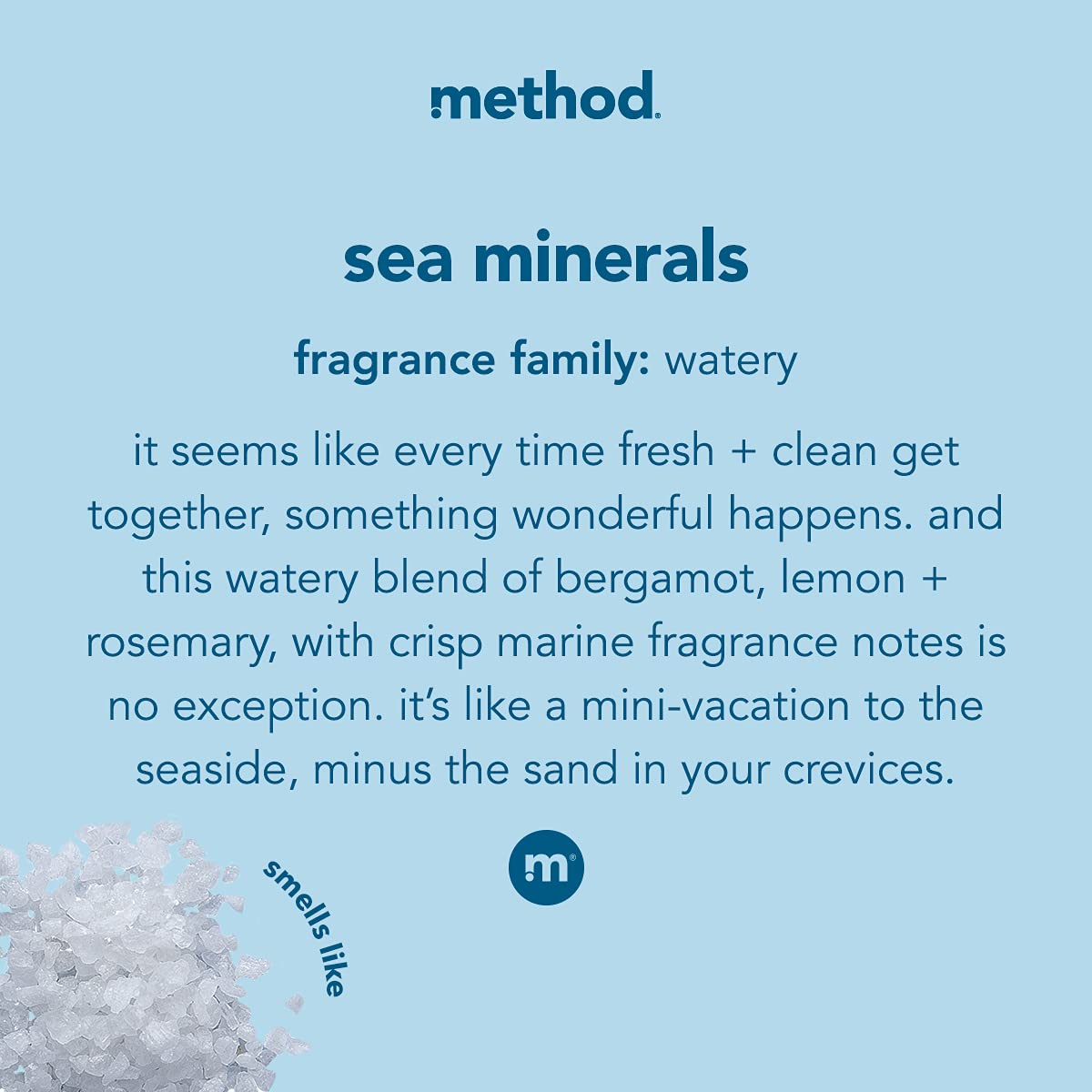 Method Foaming Hand Soap, Sea Minerals, 300mL, 6 Pack