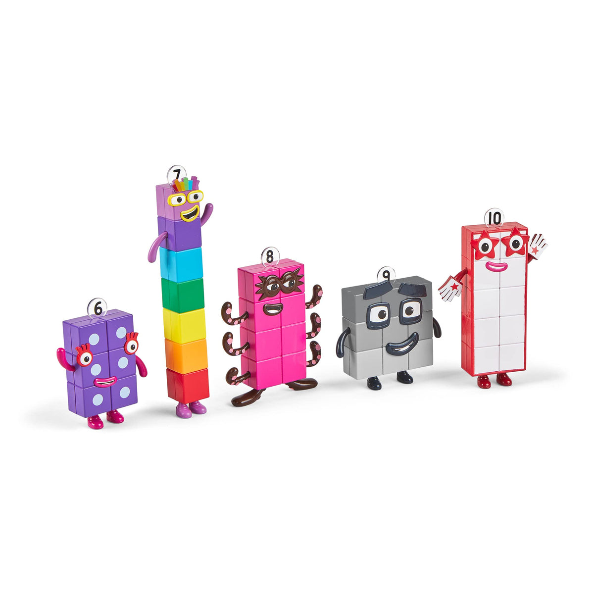 hand2mind Numberblocks Friends Six to Ten Toy Figures