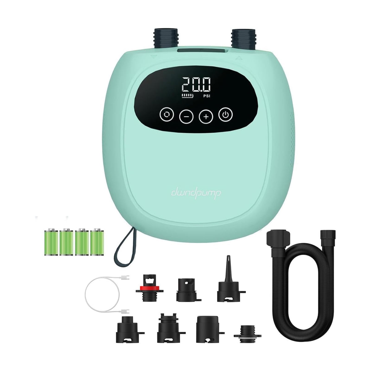dwndpump Electric Paddle Board Pump, 20PSI, Green