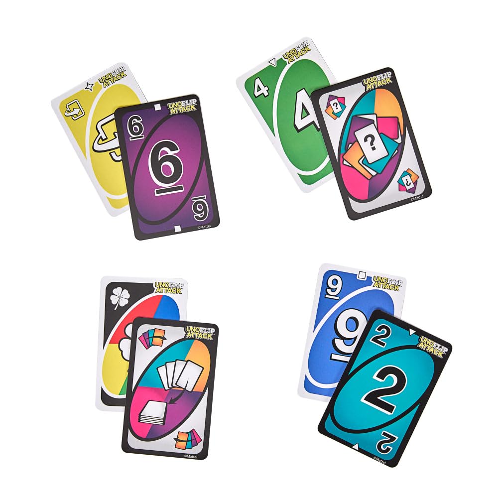 Mattel Games UNO Flip Attack Card Game, Ages 7+