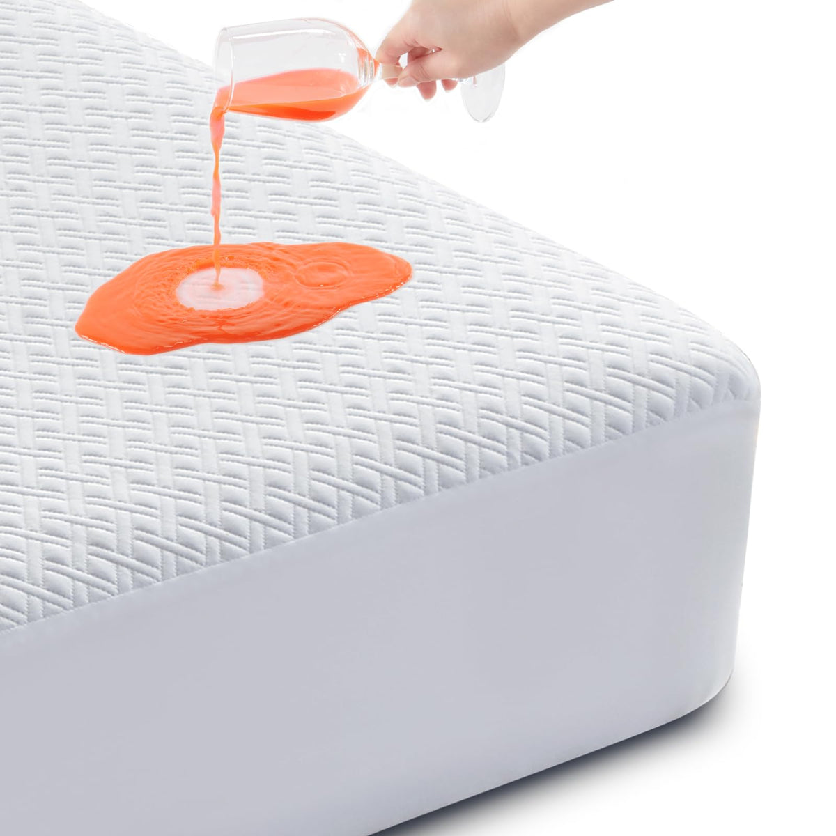 Cozymaker Waterproof Queen Mattress Protector, 8-21 in Deep