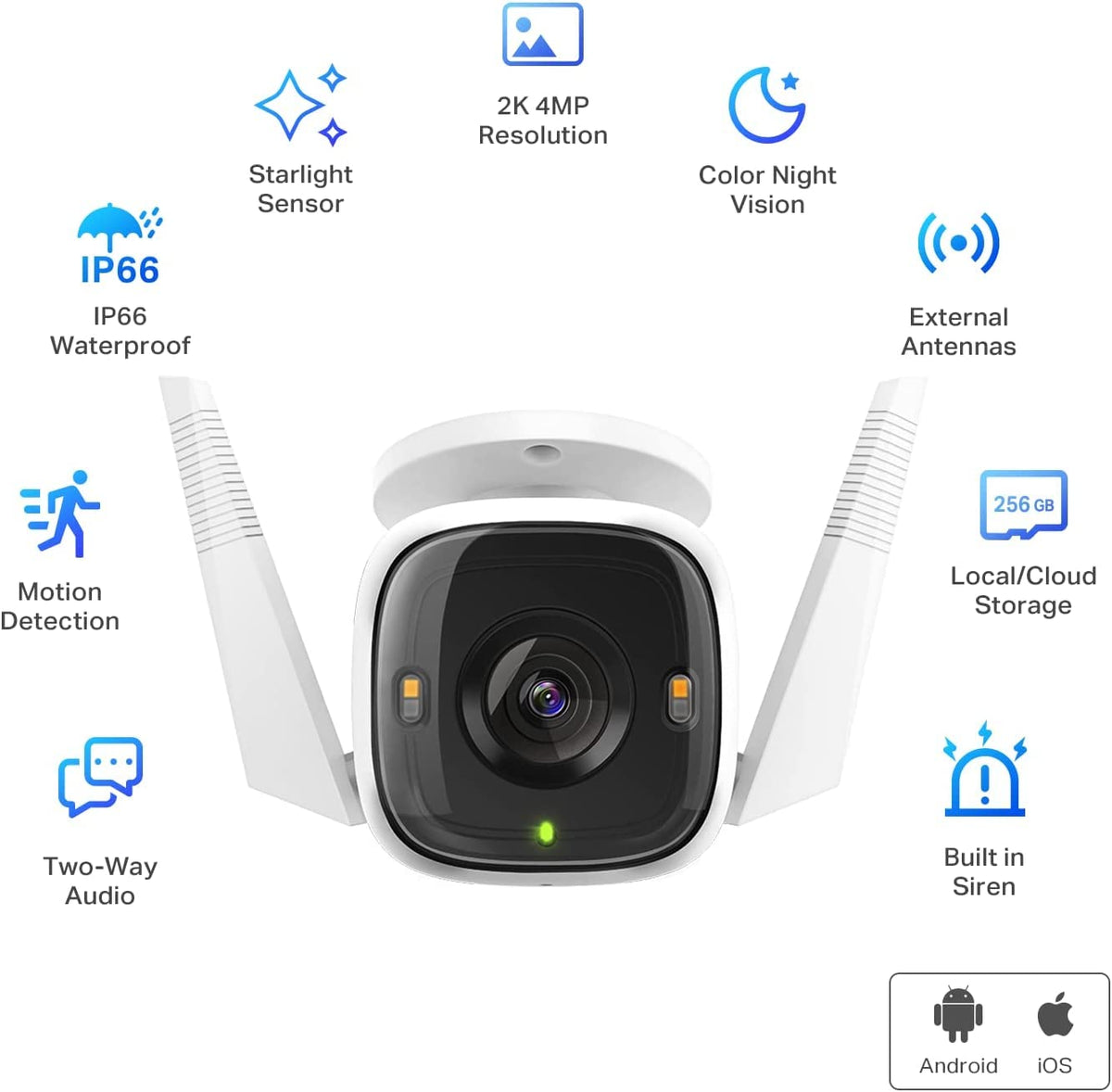TP-Link Tapo C320WS 2K 4MP Outdoor Wired Security Camera