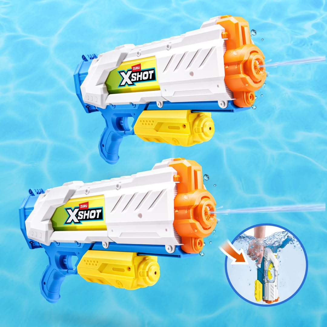 ZURU X-Shot Water Fast-Fill Medium Water Blaster, 2 Pack
