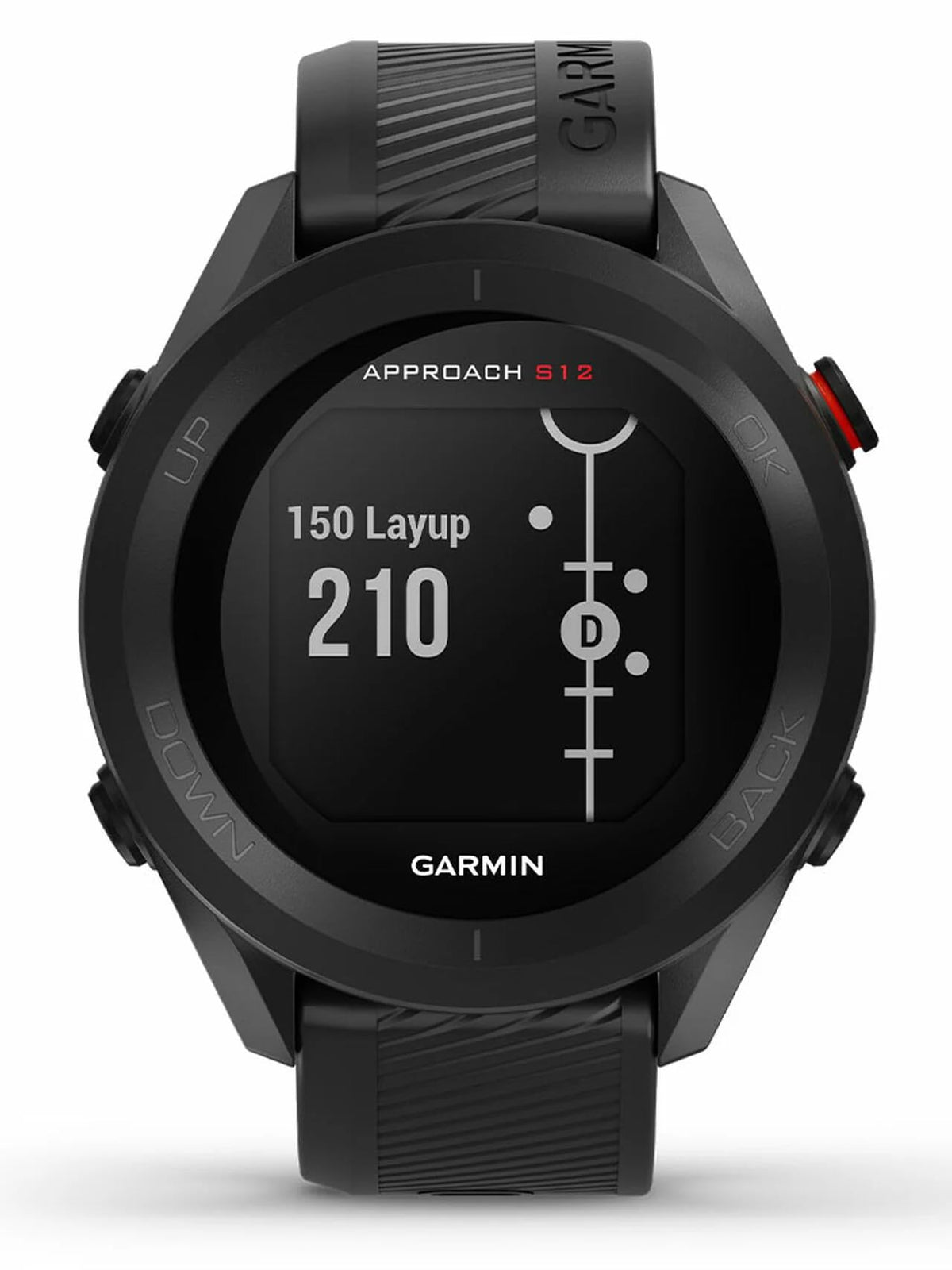 Garmin Approach S12 GPS Golf Watch, Black, 010-02472-00