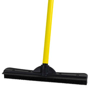 FURemover Broom SW-250I-AMZ-6 with Squeegee, Telescoping 3-5', Black