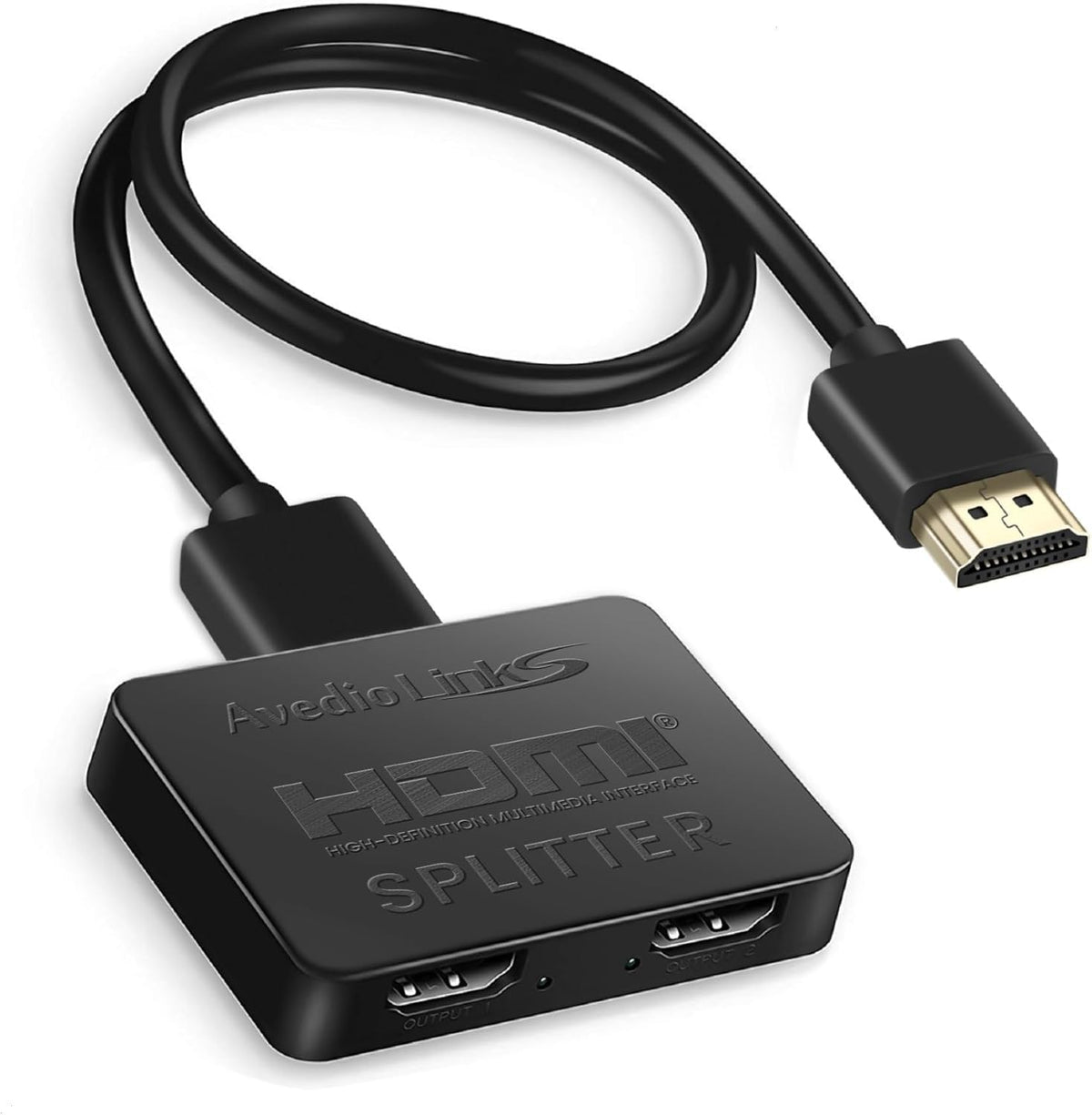 avedio links 1 in 2 Out 4K HDMI Splitter with 4 ft Cable