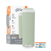 Diaper Genie Platinum Pail with Easy Roll Refill, 18 Bags