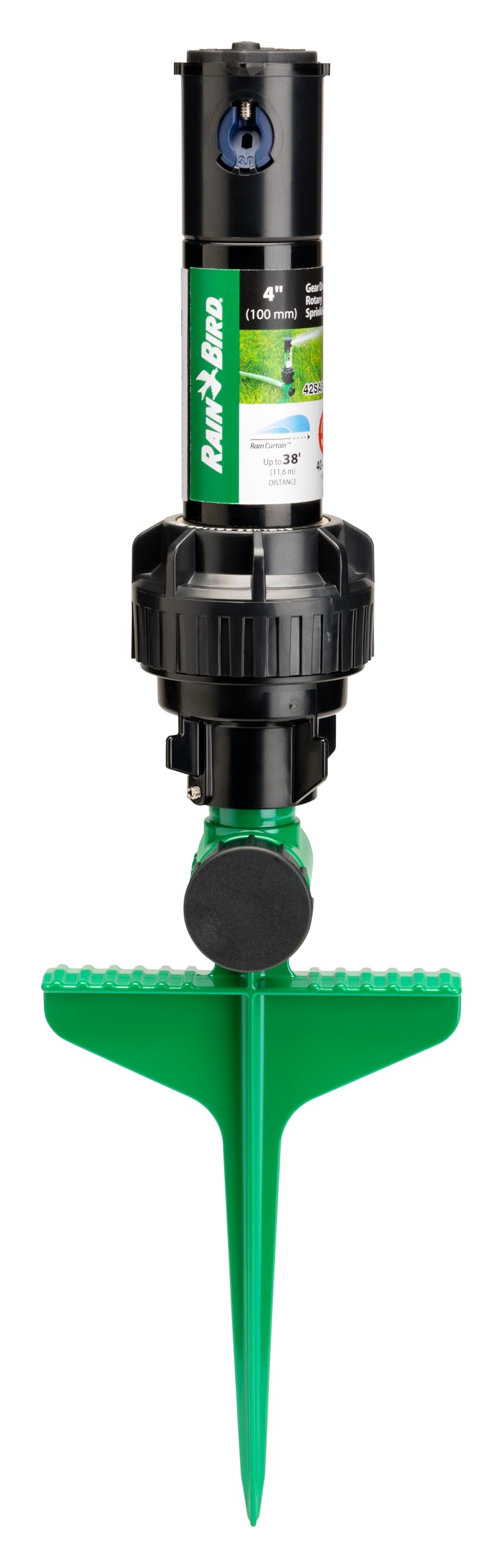 Rain Bird 42SASPG Gear Drive Rotor Sprinkler with Spike, 26-38 ft