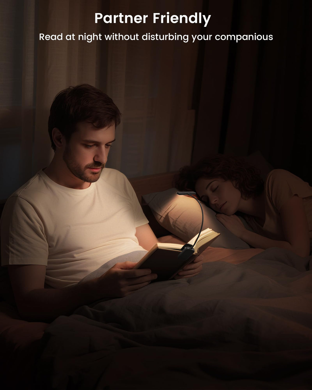 Glocusent 26 LED Rechargeable Book Light